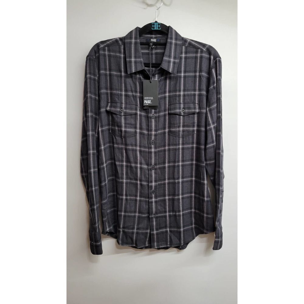 PAIGE Men's Black Everett Shirt